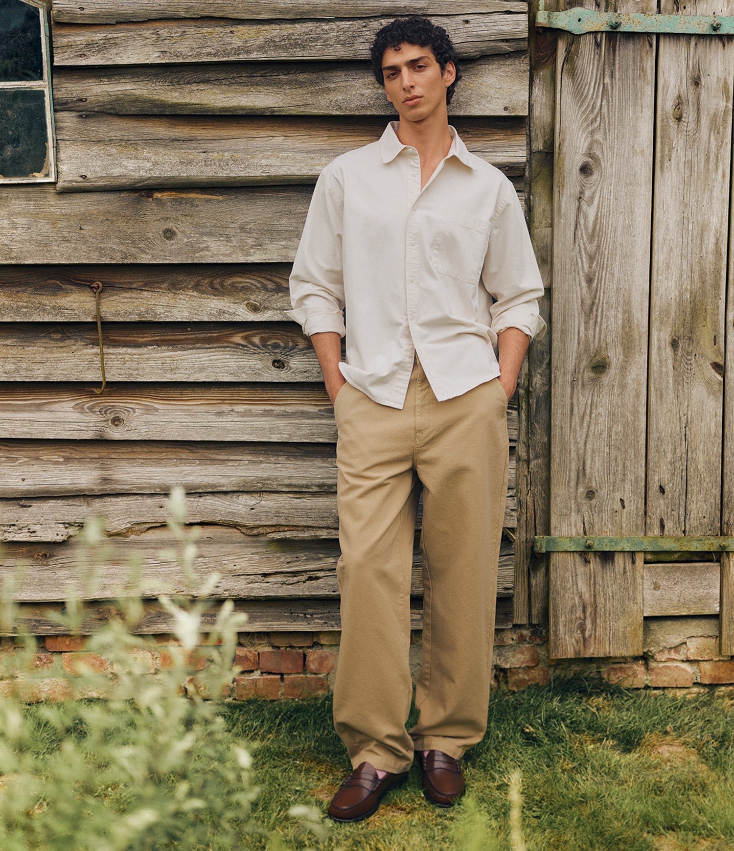 Cotton Canvas Straight Leg Pants - Image 7