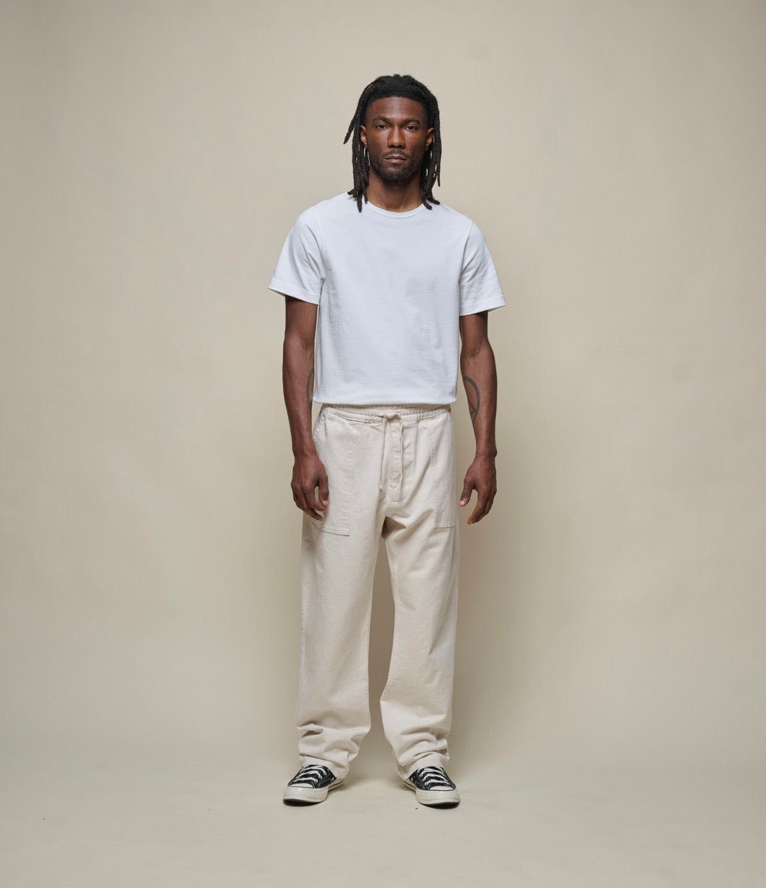 Worker's Cotton Twill Drawstring Pants - Image 5