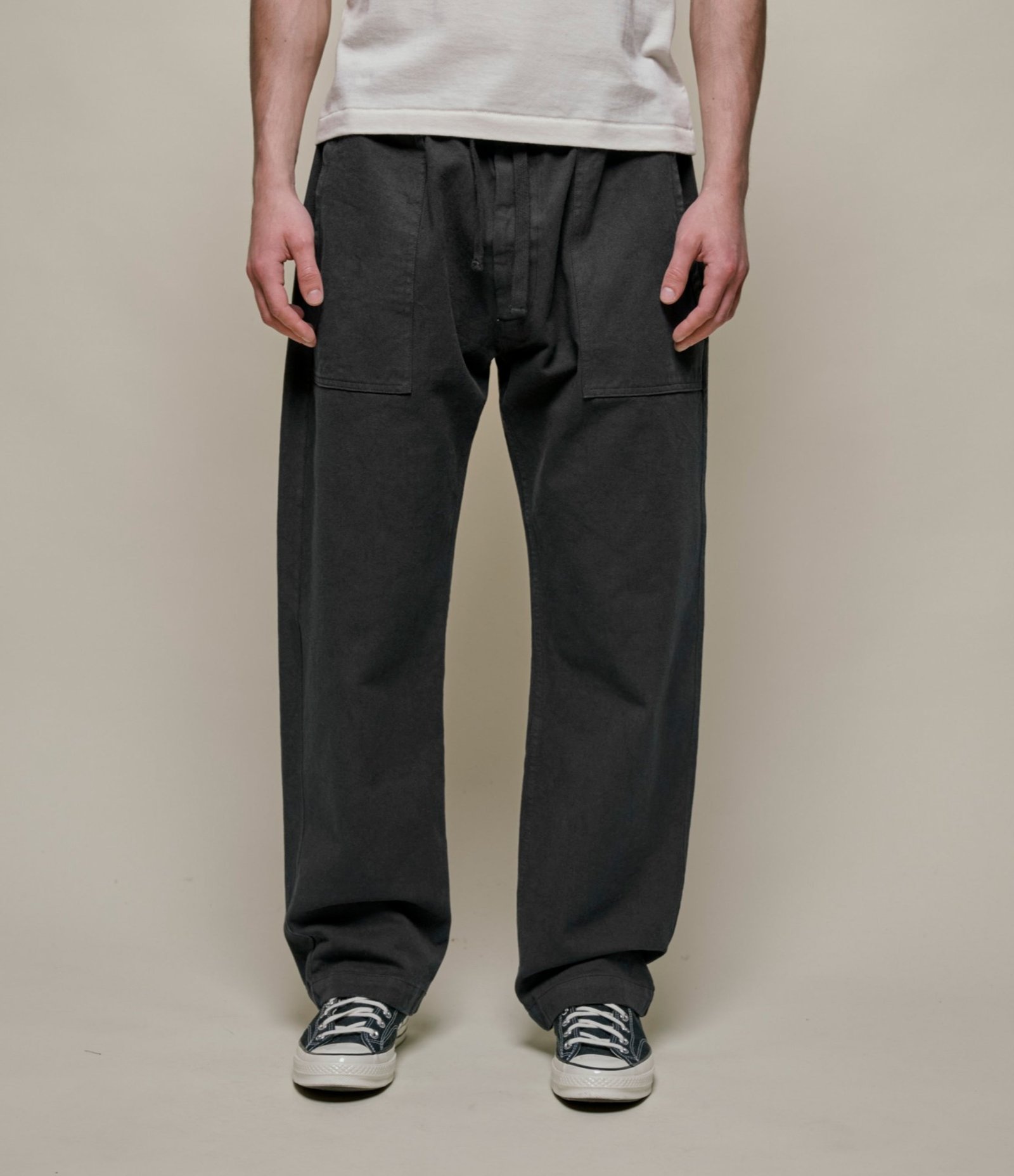 Worker's Cotton Twill Drawstring Pants