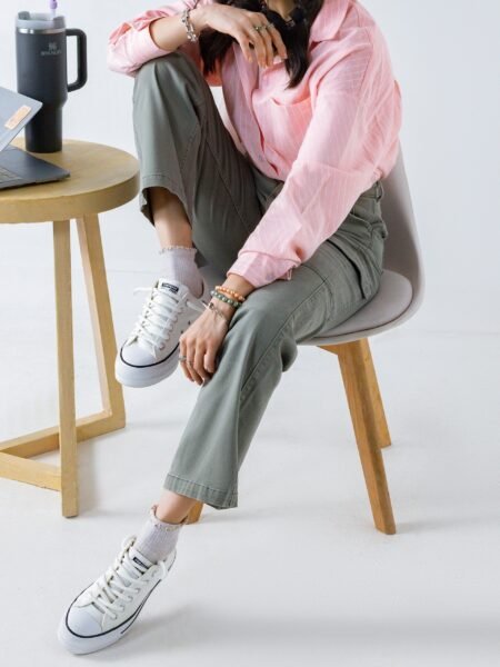 Pinstripe Relaxed Button-Down