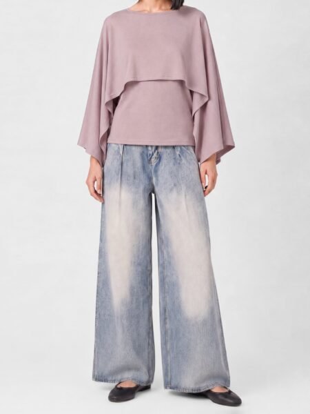 The Taupe Capelet Knit Top