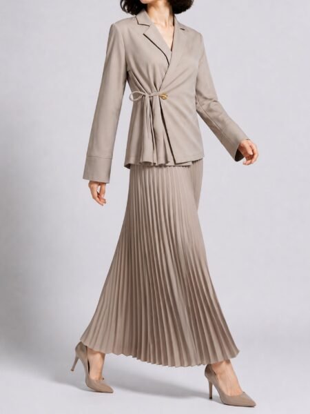 Taupe Overlap Blazer